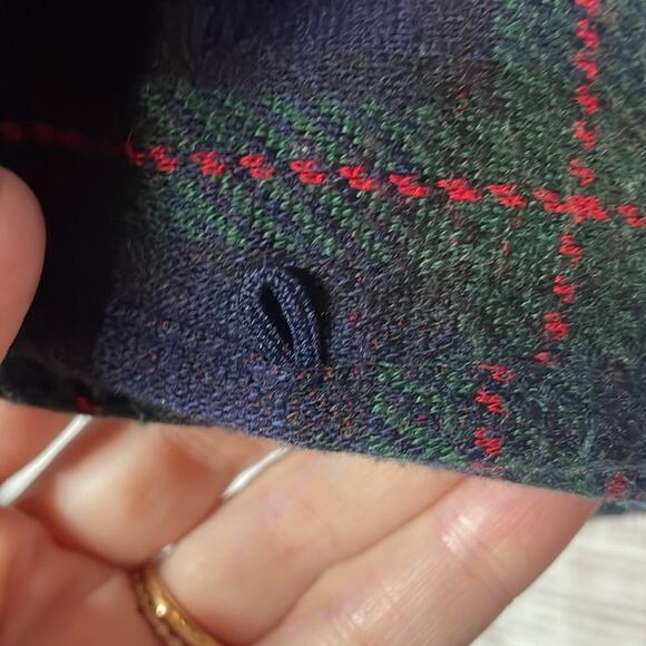 PIccolo Baby Reversible Hooded Poncho 9 m-2T Plaid - Picture 9 of 10